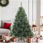 vidaXL Kunst Kerstboom met Geveerde Takken, Sneeuw Bedekt Groen 150 cm