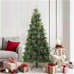 vidaXL Kunstmatige Inklapbare Kerstboom Groen 180 cm PVC, PE en Staal