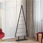 vidaXL Metalen kerstboom met standaard Zwart 150 cm Staal