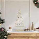 vidaXL Metalen kerstboom met standaard Goud 60 cm Poedergecoat staal
