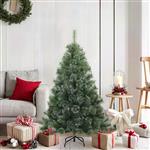 vidaXL Kunst Kerstboom met Geveerde Takken, Sneeuw Bedekt Groen 120 cm