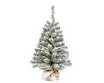 Imperial Kunst kerstboom, 75 cm, besneeuwd, jute zak, voor binnen