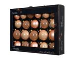 Kerstballen Glas Peach Pearl 7 cm Set van 21