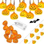 Halloween LED Slinger Pompoentjes 4.5*5cm  Lichtketting 2 Meter 10 Lampjes