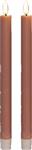 LEDkaars 3D Flame Candle Oud Roze Anna's Collection D 2,5 H 25 cm 2 stuks