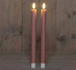 LEDkaars 3D Flame Candle Antique Pink Anna's Collection D 2,5 H 23 cm 2 stuks