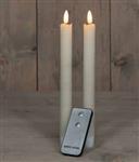 LEDkaars 3D Flame Candle Rustiek Ivory Old White Anna's Collection met afstandsbediening D 2,5 H 23 