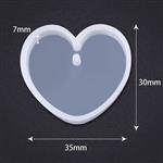 Siliconenmal Hartvorm voor sieraden of sleutelhanger Epoxy resin 16 cm per stuk