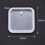 Siliconenmal Vierkant ronde hoeken voor sieraden of sleutelhanger Epoxy resin 16 cm per stuk