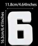 Siliconenmal Cijfer 6 of 9 voor Epoxy resin, zeep en kaarsen 16 cm per stuk
