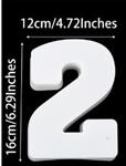 Siliconenmal Cijfer 2 voor Epoxy resin, zeep en kaarsen 16 cm per stuk