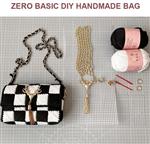 DIYpakket maak je eigen schoudertas Zwart Wit