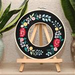 Borduurpakket ook geschikt voor starters Dubbele ringen Zwart set incl 2 ringen