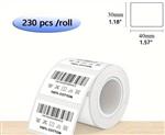 Thermische labels Blanco etiketten voor thermal labelprinters Phomemo M110 M220 M221 Wit 40x30 mm ro