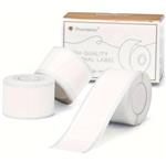 Thermische labels Blanco etiketten voor thermal labelprinters Phomemo D50 Wit doorlopend rol