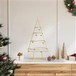 vidaXL Metalen kerstboom met standaard Goud 60 cm Poedergecoat staal