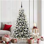 vidaXL Kerstbal Set met 300 LED 120 pcs Zwart Kunststof