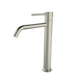 Wastafelmengkraan Hoog BWS Uitloop 19.5 cm 1-hendel Geborsteld Staal