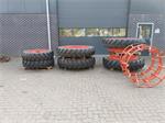 Cultuurwielen 340/85 R48 en  320/90 R32 met dubbellucht