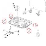 Dometic montageset kookplaat (4 st)