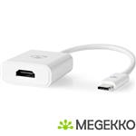 Nedis USB Type-C Adapter Cable | Type-C Male - HDMI Female | 0.2 m | White