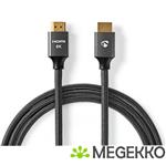 Nedis CVTB35000GY50 HDMI kabel 1m HDMI Type A (Standaard) Zwart