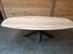 Deens ovaal tafelblad 95x240cm 40mm dikte
