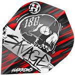 Harrows Savage Flights Rood Zilver