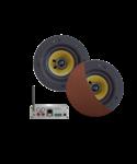 Wifi-Audiosysteem Aquasound (Airplay + Dlna) 70 Watt, Incl Zumba Speakers 230 mm, 230V/20V, Lan /Wla