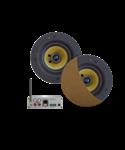 Wifi-Audiosysteem Aquasound (Airplay + Dlna) 70 Watt, Incl Zumba Speakers 230 mm, 230V/20V, Lan /Wla