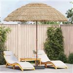 vidaXL Strandparasol Bruin Ø 265 x 267 cm Staal