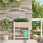 vidaXL Tuin Bloempot Beige 71 x 37 x 76.5 cm Massief vurenhout