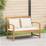 vidaXL Tuinbank Naturel 110 x 64 x 76.5 cm Massief teakhout