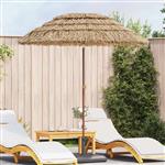 vidaXL Strandparasol Bruin Ø 160 x 196 cm Staal