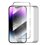 5-Pack iPhone 16 Pro Screen Protector - Tempered Clear Glass Film
