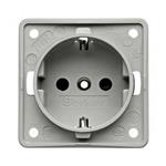 Berker Contactdoos 230V Inbouw Grijs Mat