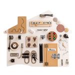 Sensorisch Bord - Huisje Wit - met standaard of voor wandmontage Wandboard - hangend