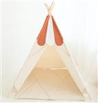 Tipi tent - Candy Red - met zachte speelmat Tipi tent + mat