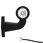 Links | LED breedtelamp met haakse steel | 12-36v | 20cm. kabel | M10BV-401RW