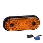 LED markeringslicht amber | 12-24v | 0,75mm². connector | MV-1410A