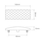 LED markeerlicht wit 12/24V 2-PIN