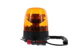 LED R65 zwaailamp amber 12/24v magneetvoet+zuignap, roterend | D14485