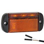 LED markeringslicht amber | 12-24v | 2-PIN connector | 44AMEB2P