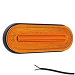 LED markeerlicht amber 12/36V 1,2m. kabel + Superseal
