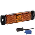 LED markeringslicht amber | 12-24v | 0,75mm². connector | M10MV-110A