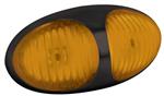 LED markeringslicht amber | 12-24v | 30cm. kabel | 37AM2P