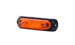 LED markeringslicht amber met beugel | 12-24v | 50cm. kabel | MV-4090A