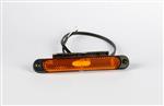 LED Slimline markeerlicht amber/beugel12-24v 50cm kabel | MV-6550A