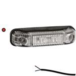 LED markeringslicht rood | 12-24v | 50cm. kabel | M10MV-500R