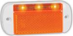 LED markeringslicht amber | 12-24v | 20cm. kabel | 44WAME